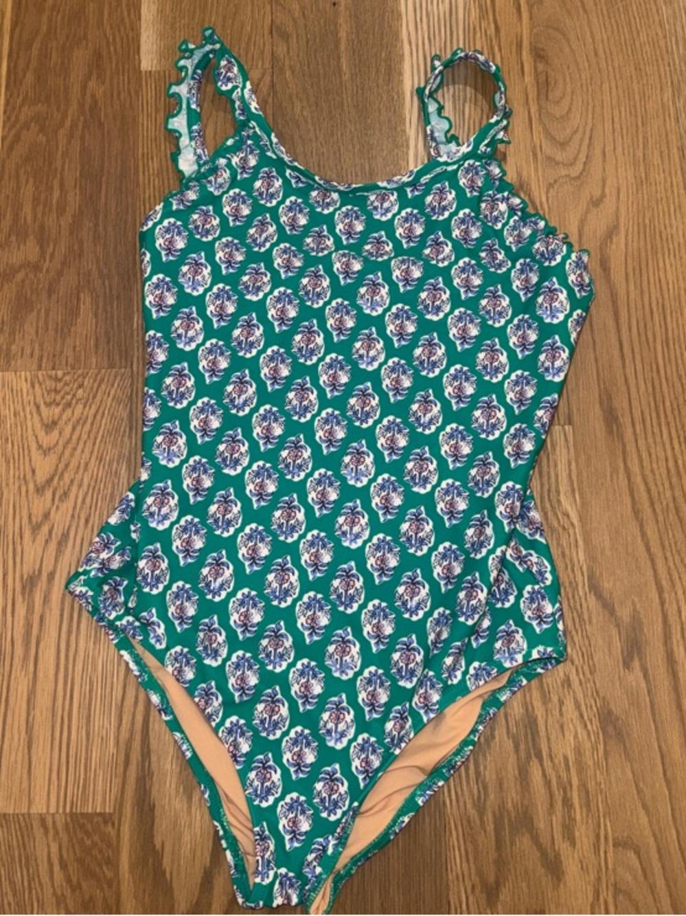 Crewcuts Green Floral One-Piece Swimsuit for Kids